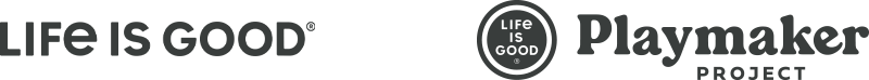 Life is Good and Playmaker Project logos