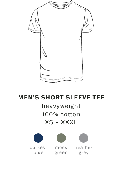 men's short sleeve heavyweight tee