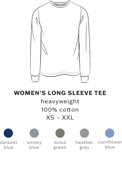 women's long sleeve tee heavyweight