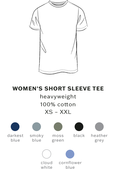 women's short sleeve tee heavyweight